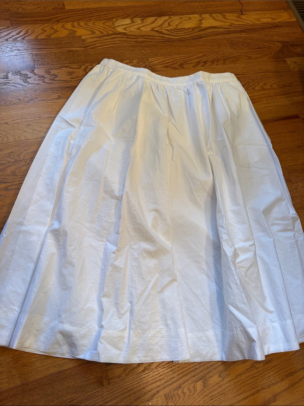 White Women's Full A-Line Skirt lined